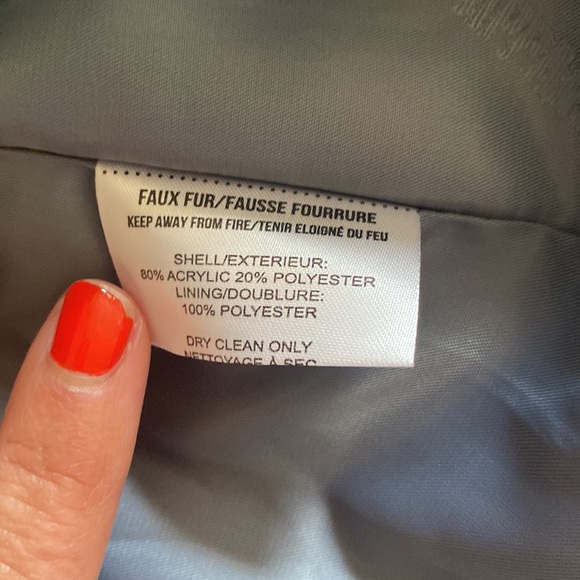 NWT-FEATURED IN US WEEKLY- Apparis Faux Fur Steel Blue  Elouise Coat - Picture 9 of 15